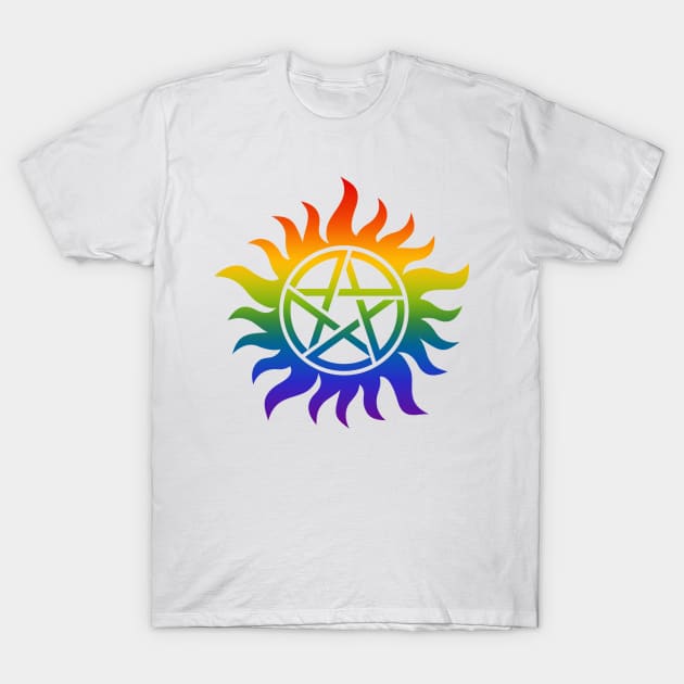 Supernatural - Gay Pride T-Shirt by AcacianCreations